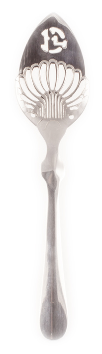 Absinthlöffel Aus Buntglas, Modell Nr. 20 – Traditioneller Löffel Für Französischen Absinth, 165 Mm, Edelstahl, Spülmaschinenfest